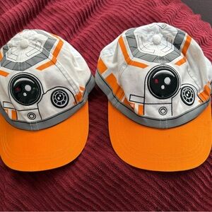 BB-8 Inspired Orange & White Kids Cap - Twin Set